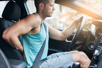 افزایش درد کمر زمان رانندگی طولانی